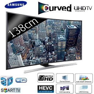 TV LED 55 (138 cm) - Incurv - UHD/4K - Smart TV - 3D - 1400 PQI - Samsung UE55JU7500