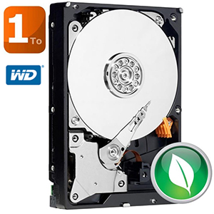 Disque Dur 3.5 SATA 6 Gb/s Western Digital Green - 1To (1000Go)  - IntelliPower - 64Mo