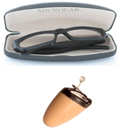 Agente007 Kit d'espionnage avec oreillette/paire de lunettes inductives  Bluetooth avec microphone pour examen