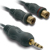 Cordon Jack 3,5 mle/ 2 RCA mle - 10 cm - METRONIC