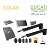 HC812-400 SOLAIRE Automatisme Kit Motorisation - DUCATI HOME-AUTOMATION - Automatisme de Portail - LONGUEUR DE COURSE 400MM - 2 vantaux - 350kg