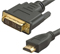 Cordon HDMI male - DVI male, 3m, Contacts Or 