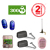 Kit  battants BASIC BR350  300Kg - jusqu 3,5m - ouverture : 125  maxi - 80 cycles / jour