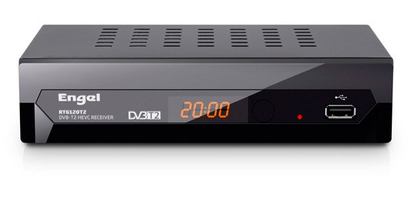 Rcepteur numrique terrestre DVB-T2 HEVC avec enregistreur.