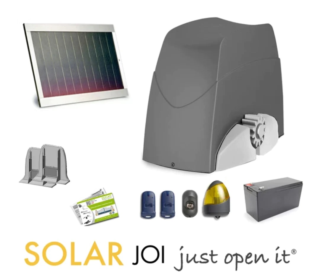 Kit Motorisation Ouvre-portail coulissant Ducati Home Automation SLIDE 743 SOLAR - pour portails rsidentiels 800kg max 12V SOFTSTOP